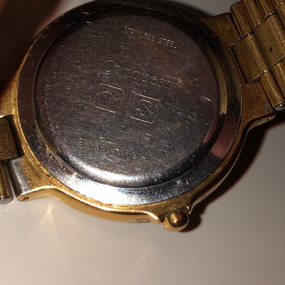Longines Conquest His And Hers Matching Set Gold Tone Wrist Watches Authentic - Picture 10 of 16